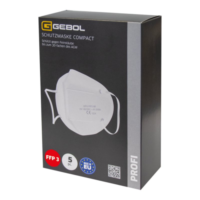 Gebol - Ochranná maska  FFP3 Compact 5ks/balenie